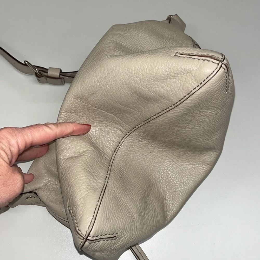 Kate ♠️ Spade bone colored leather crossbody bag